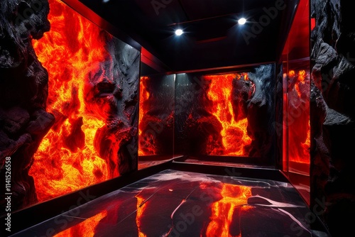 40 mirror lava flow room