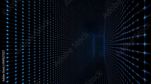 Futuristic digital grid Digital technology background