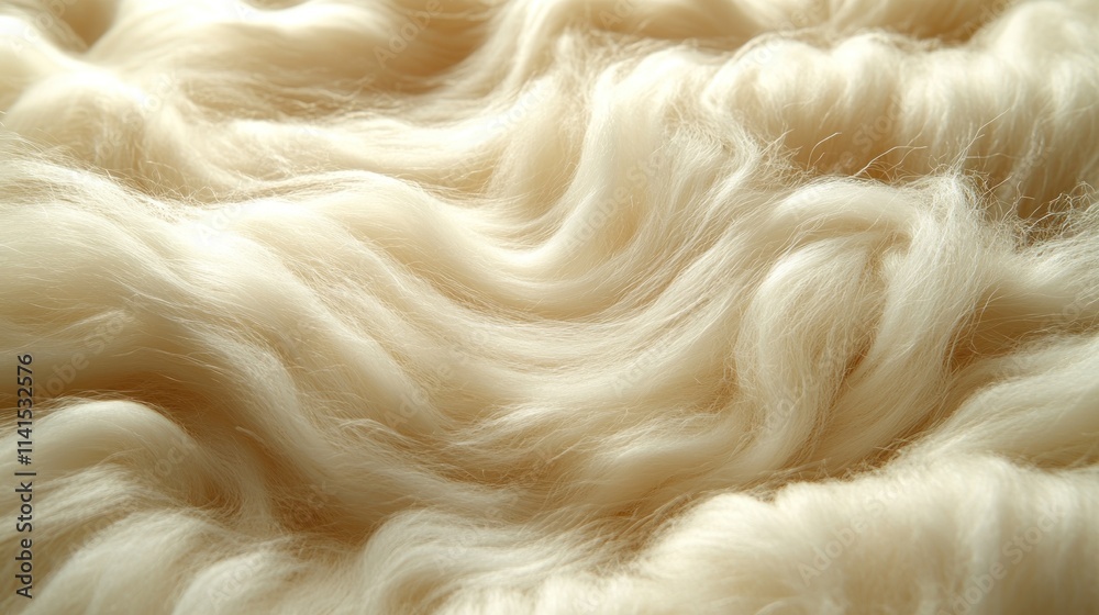 Soft wavy texture resembling fluffy fibers or fur