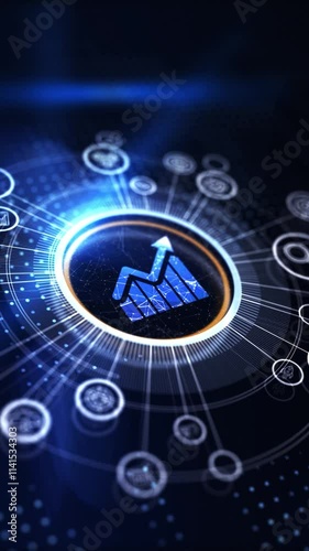 Business analytics concept.Business, Technology, Internet and network concept.