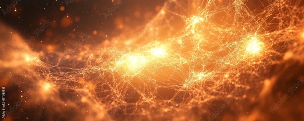 Fractal explosions forming intricate, glowing abstract webs. Generative AI Fractal explosions forming intricate, glowing abstract webs. Generative AI