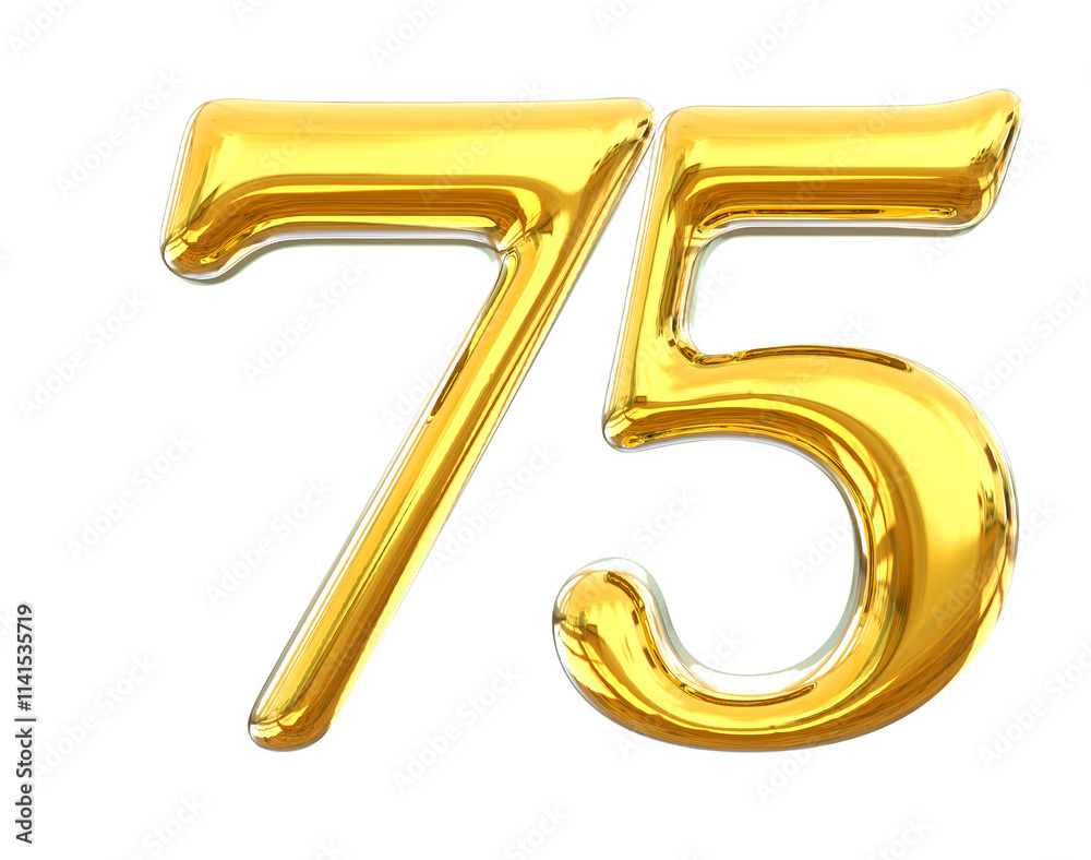 Gold Number 75 Gold Number 75