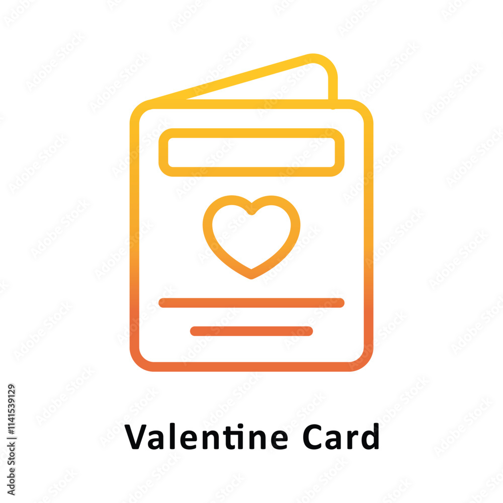 Valentine card Vector Gradient Icon. Eps 10 file Valentine card Vector Gradient Icon. Eps 10 file