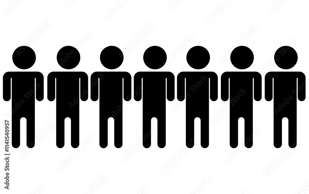 Multiple Man and person black transparent icon Multiple Man and person black transparent icon