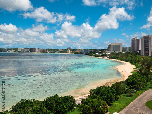 Stunning Tumon Bay Beach, Guam: Emerald Waters and Crystal Clear Pacific Ocean Paradise