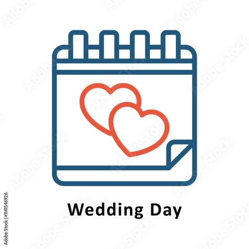Free Download Wedding Day Vector Two Color Icon. Eps 10 File  - GFXLoad