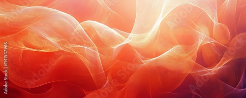 Intertwining lines forming intricate radiant abstract patterns. Generative AI