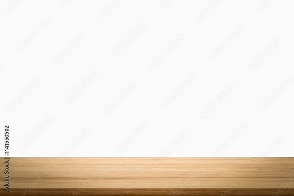 empty wooden table top in foreground isolated on background with clipping path. used for template mock up for display or montage products. showing your objects or mounting. wooden counter. empty wooden table top in foreground isolated on background with clipping path. used for template mock up for display or montage products. showing your objects or mounting. wooden counter.