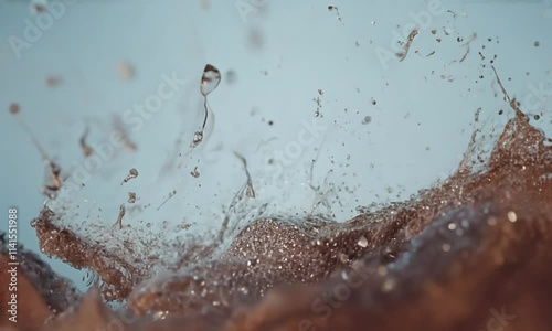 water splash in a glass