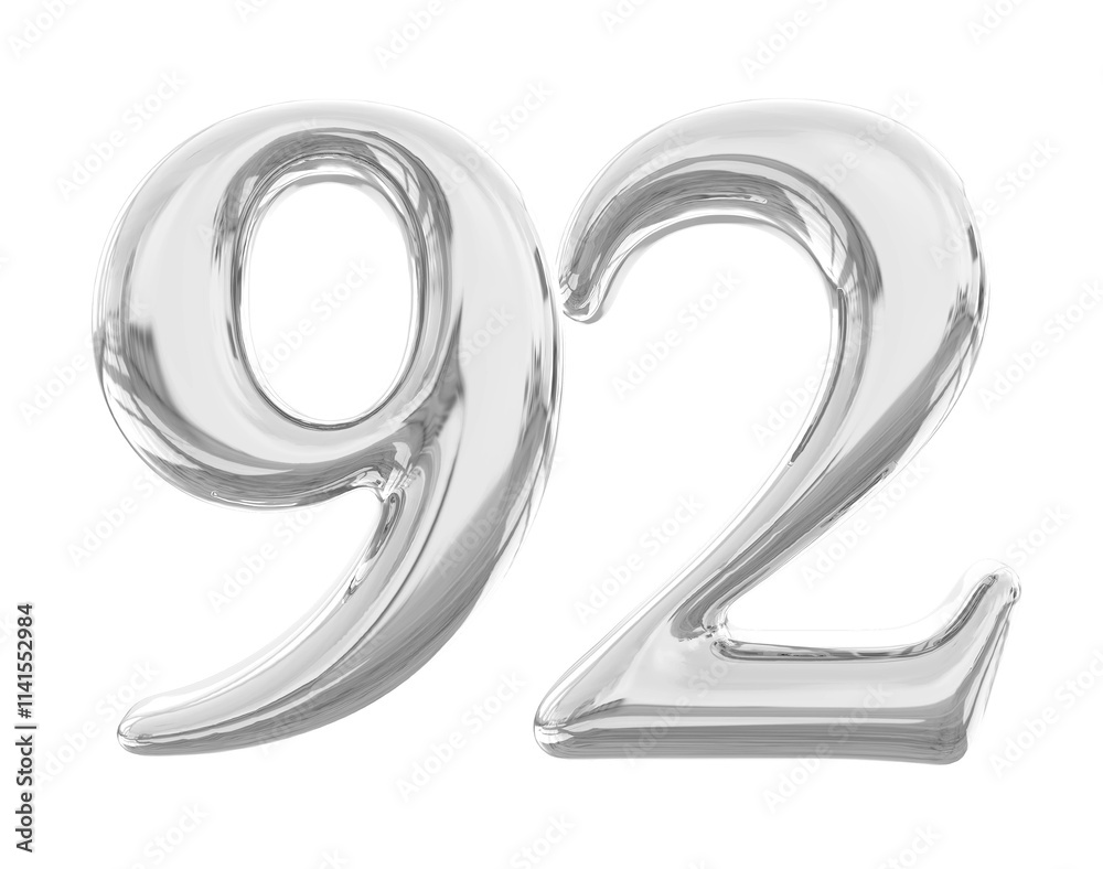 Silver Number 92 Silver Number 92