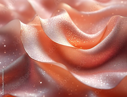 shiny pink satin fabric. Abstract background and texture. photo