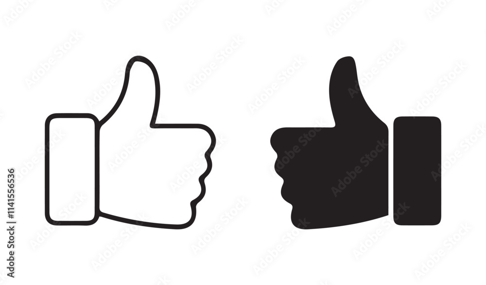 Like and dislike vector collection.Thumbs up and thumbs down icons set.vector illustration eps 10 Like and dislike vector collection.Thumbs up and thumbs down icons set.vector illustration eps 10