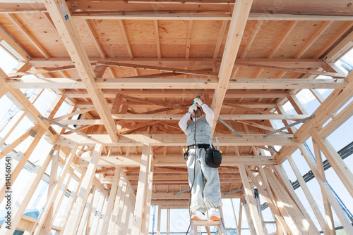 Bild auf Leinwand 大工