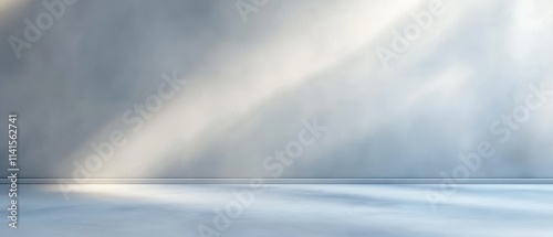 Soft Gray Gradient Background with Gentle Light and Floating Aesthetic for Minimalist and Elegant Design Needs