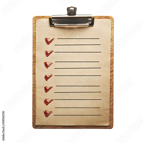 Checklist completion action office desk document type professional environment top view productivity concept