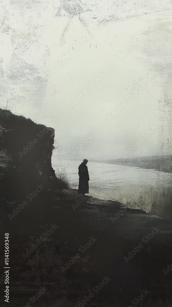Solitude by the River: A Contemplative Landscape