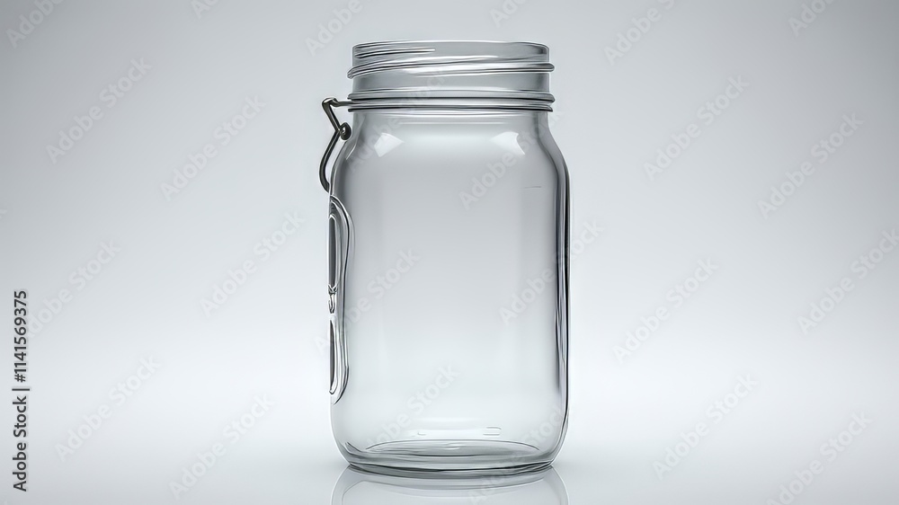 Handle mason jar mockup, glass. Handle mason jar mockup, glass.