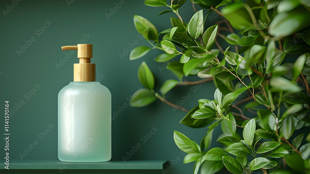 Serene Green 3D Render of Soap Dispenser Serene Green 3D Render of Soap Dispenser