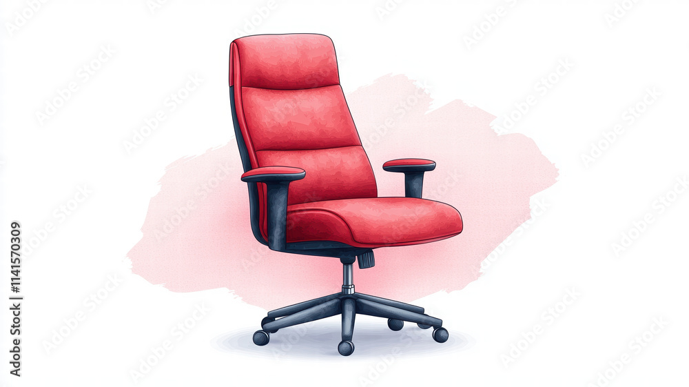 stylish red office chair with ergonomic design, perfect for modern workspaces. Its comfortable padding and adjustable features enhance productivity and comfort stylish red office chair with ergonomic design, perfect for modern workspaces. Its comfortable padding and adjustable features enhance productivity and comfort