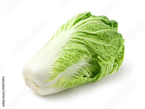 Chinese Cabbage isolate on white background. Clipping path.