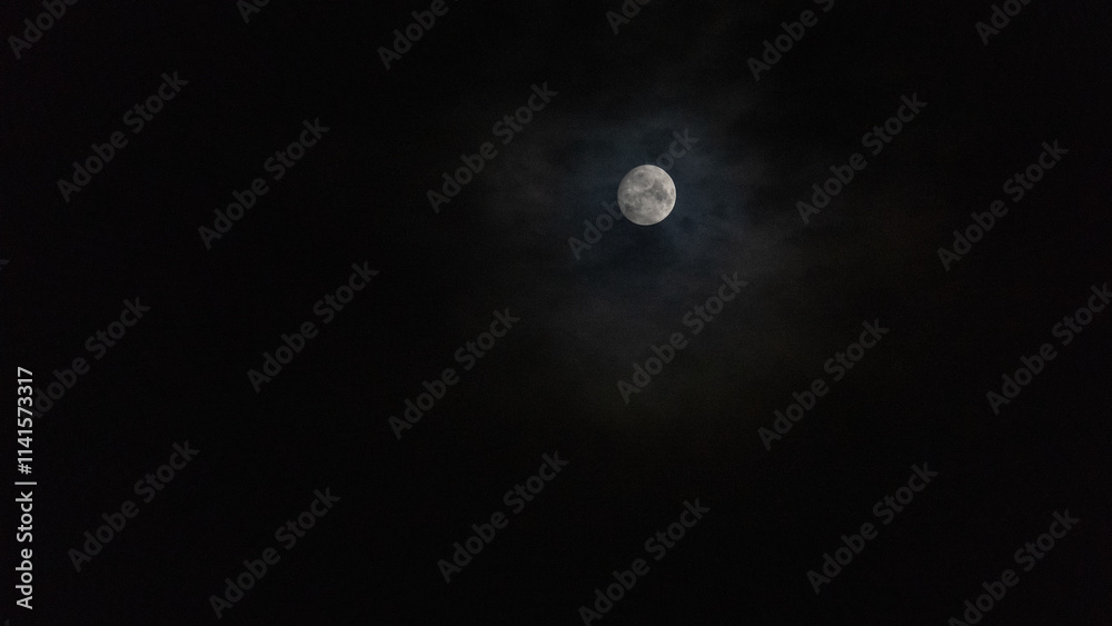 moon and clouds