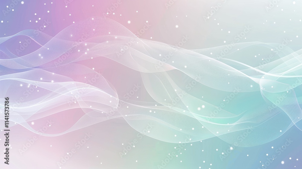 A soft, abstract background with flowing waves and sparkles in pastel colors. A soft, abstract background with flowing waves and sparkles in pastel colors.