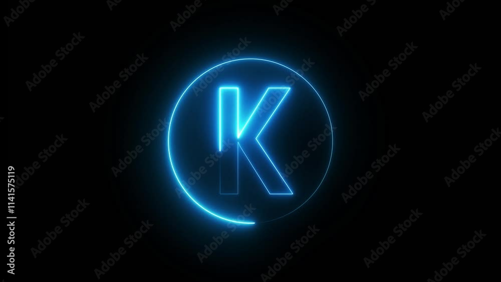 Glowing Neon Font. Glowing Neon Font.