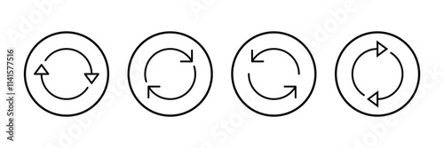 Refresh icon vector isolated on white background. Reload icon vector. Update icon. convert icon