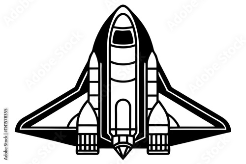 Space Shuttle  Detailed Wings and Boosters in Focus