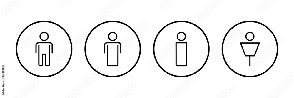 Man icon vector isolated on white background. male icon vector. human symbol Man icon vector isolated on white background. male icon vector. human symbol