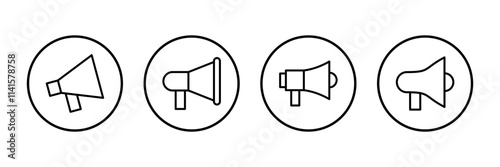 Megaphone icon vector isolated on white background. Loudspeaker icon vector. Volume icon
