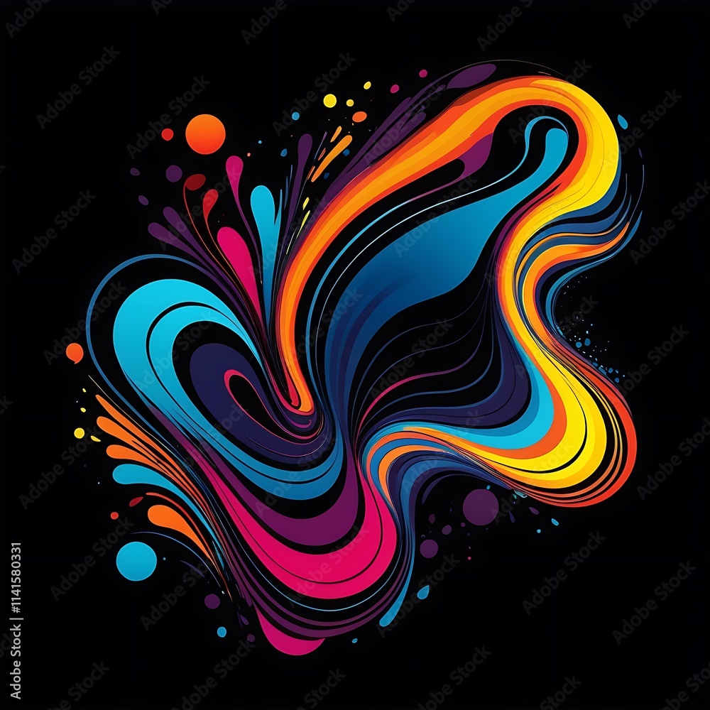 Abstract design with dynamic liquid shapes colorful fluid style background for landing page web banner wallpaper bright composition with gradients wavy pattern with header vector illustration Abstract design with dynamic liquid shapes colorful fluid style background for landing page web banner wallpaper bright composition with gradients wavy pattern with header vector illustration