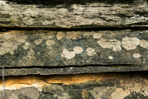 Close-Up Of Textured Rock Surface With Natural Layers