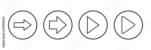 Arrow icon vector isolated on white background. Arrow symbol. Arrow vector icon