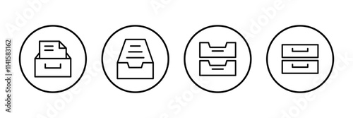 Archive folders icon vector isolated on white background. binders vector icon. Archive storage icon.