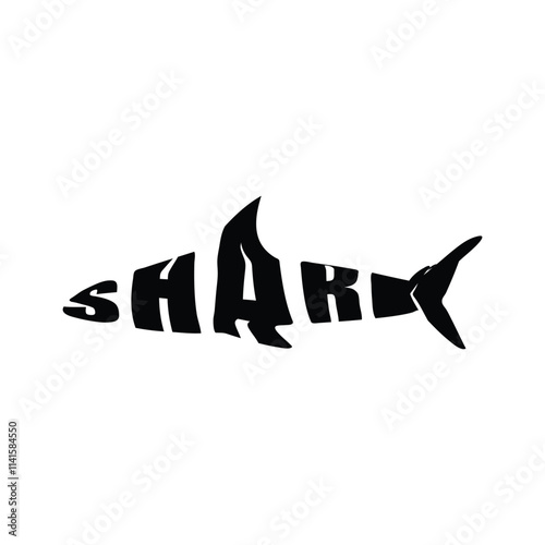 shark and fish logo