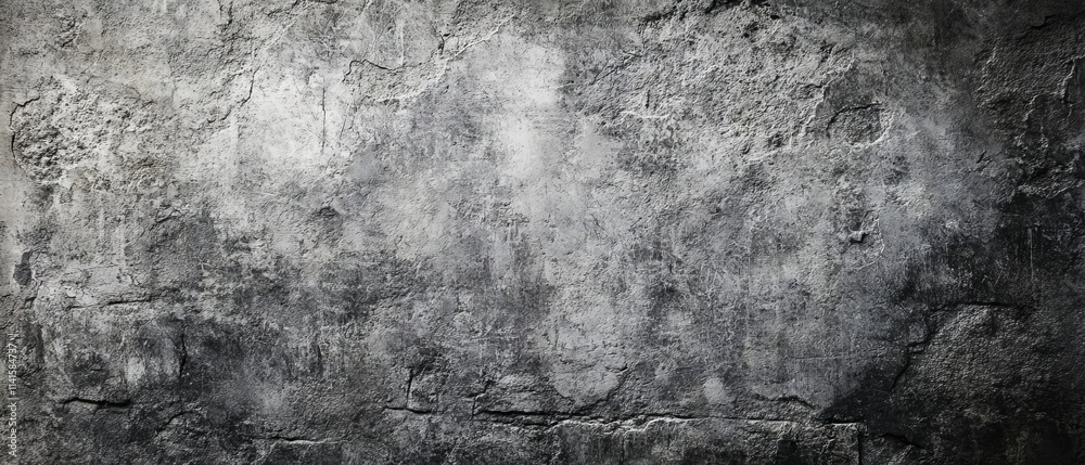 Obraz premium Wide background of grey rough concrete texture with stone grunge surface, suitable for industrial, architectural, and urban design projects