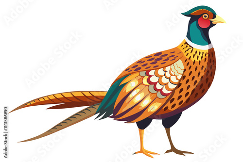 Stunning Common Pheasant Artwork Illustration – Perfect for Nature Lovers