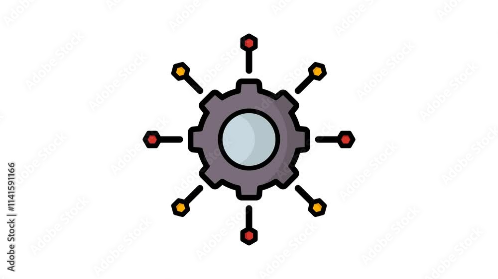 Microservices animated icon. animated icon related to IT architecture. suitable for user interface, provide visual feedback, and more Microservices animated icon. animated icon related to IT architecture. suitable for user interface, provide visual feedback, and more
