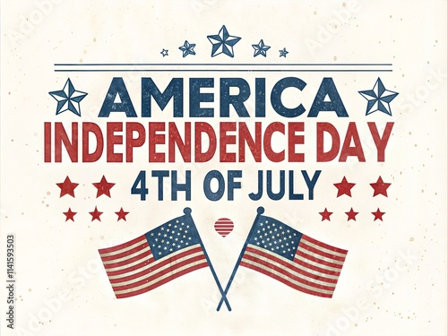 Happy 4th of July independence day USA banner template