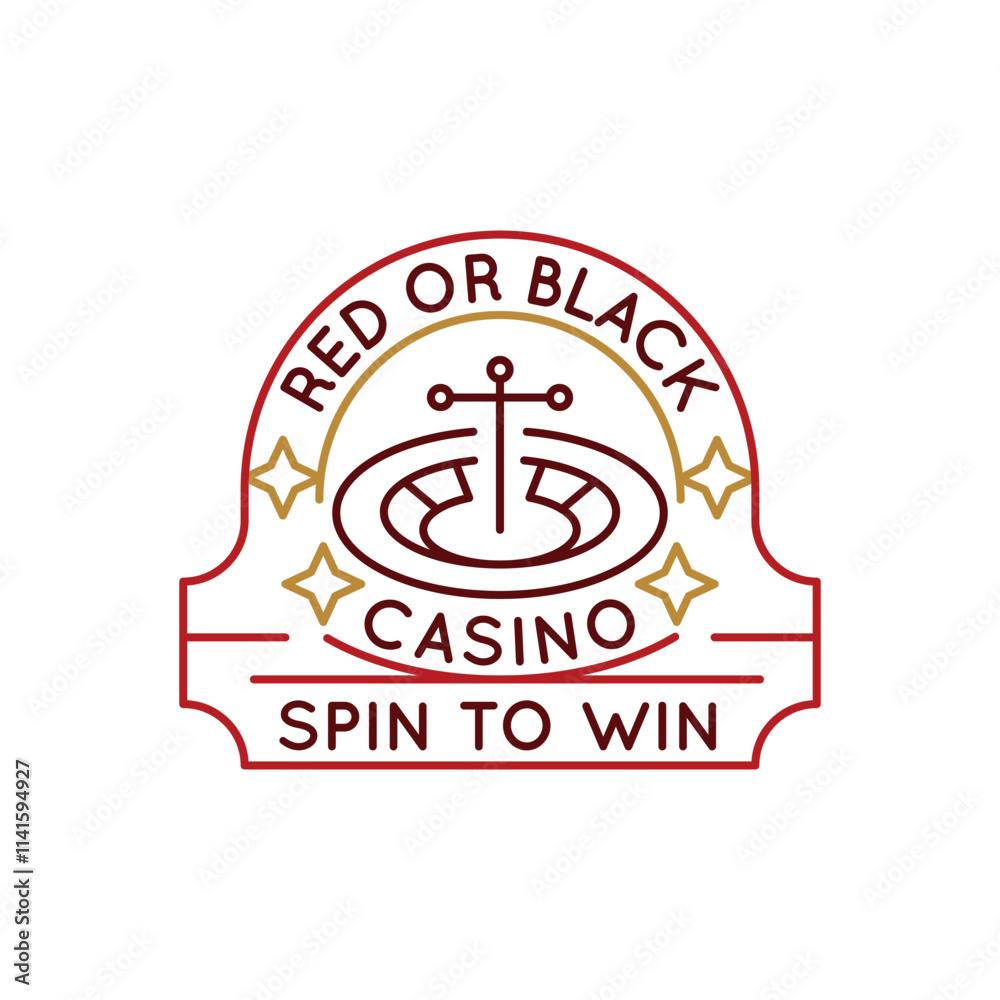 custom made wallpaper toronto digitalSimple Logo with Casino roulette wheel icon. Simplistic badge capturing the essence of gambling and casino entertainment. A staple icon for any gaming or casino-related content. Vector illustration.
