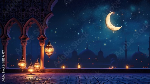 Vibrant Ramadan and Eid Ul Fitr Celebration Photo of Festive Joy