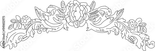 illustration design sketch vector image icon logo symbol decoration ornament background pattern modern traditional ethnic floral line mandala rosette