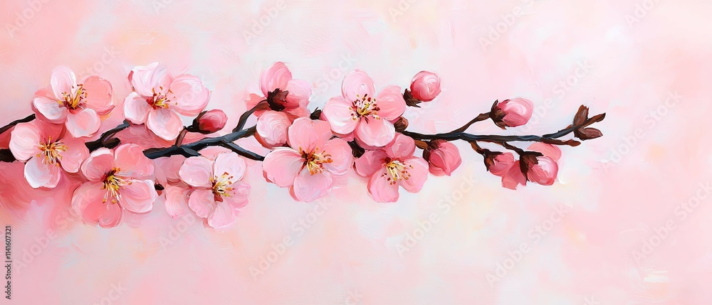 Fototapeta premium Seasonal beauty celebrated with vibrant blossoms, spring, blossom, season