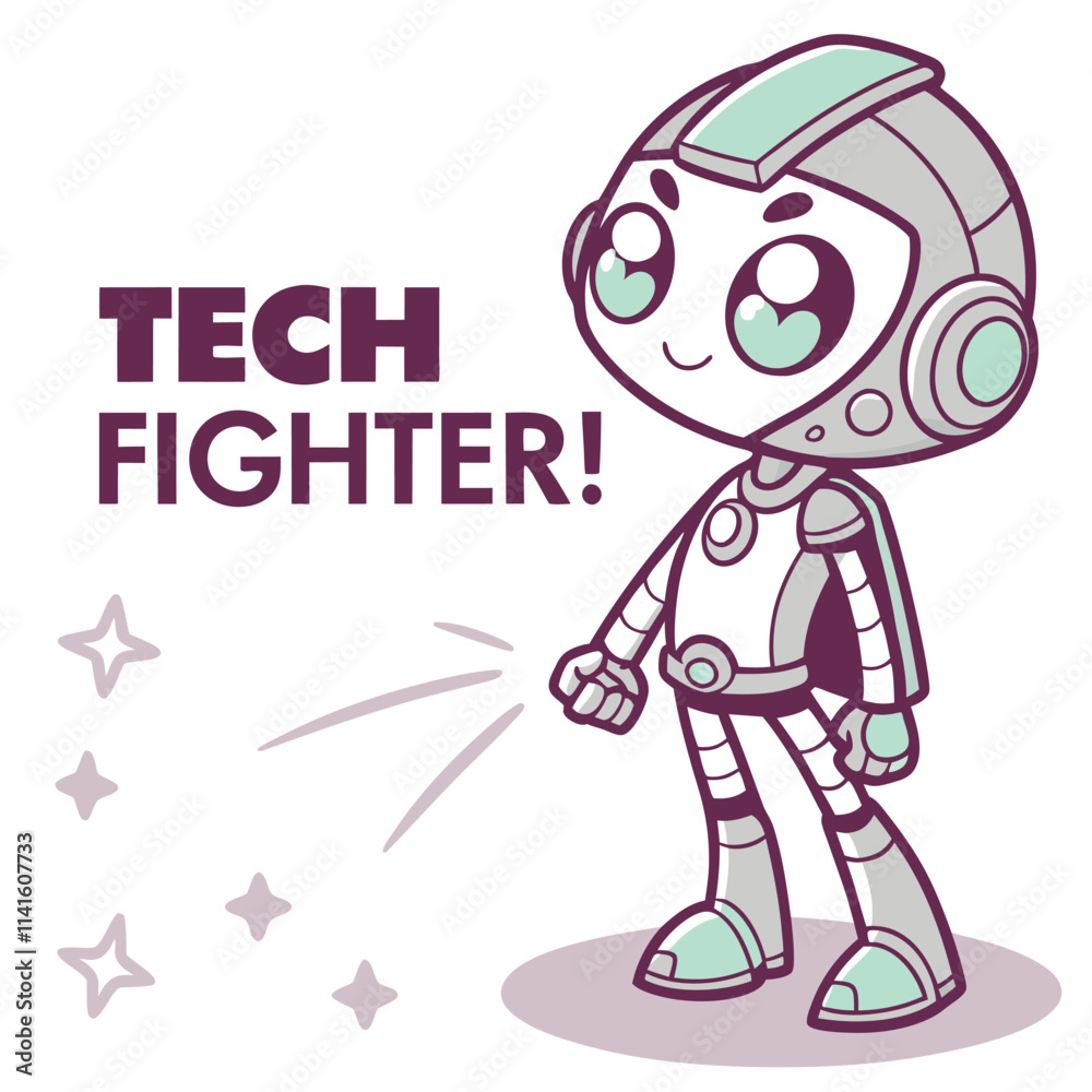 Playful Cartoon Character in Sci-Fi Outfit with Joyful Expression and Dynamic Pose Playful Cartoon Character in Sci-Fi Outfit with Joyful Expression and Dynamic Pose