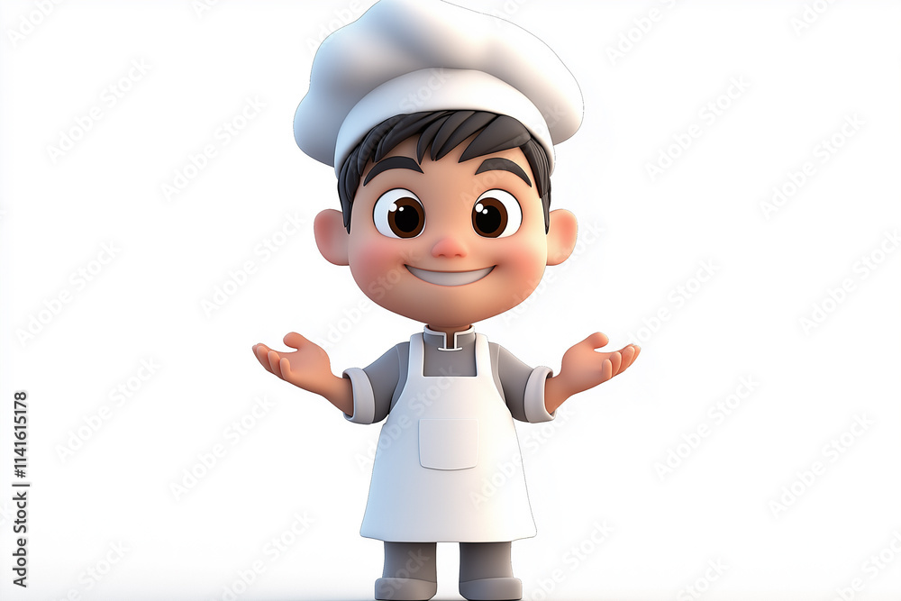 Asian cartoon baker
Asian cartoon baker
