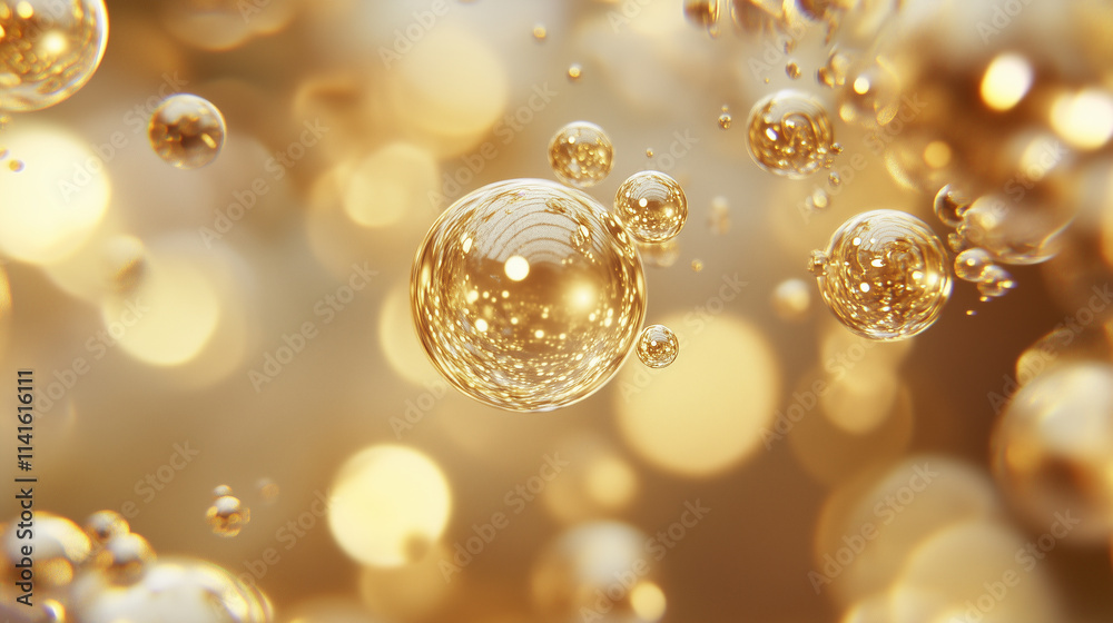 High-Resolution Abstract Background Featuring Golden and Champagne Bokeh Orbs with a Soft, Dreamy Glow. High-Resolution Abstract Background Featuring Golden and Champagne Bokeh Orbs with a Soft, Dreamy Glow.