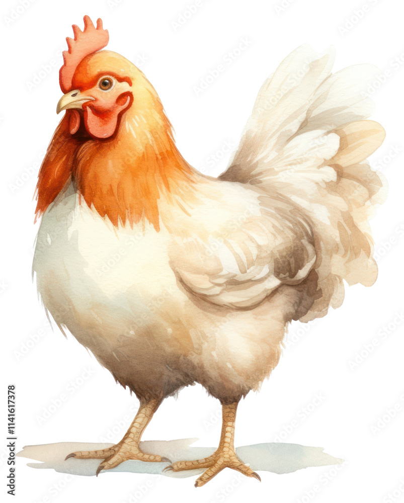 Fototapeta premium PNG Chicken poultry animal bird.