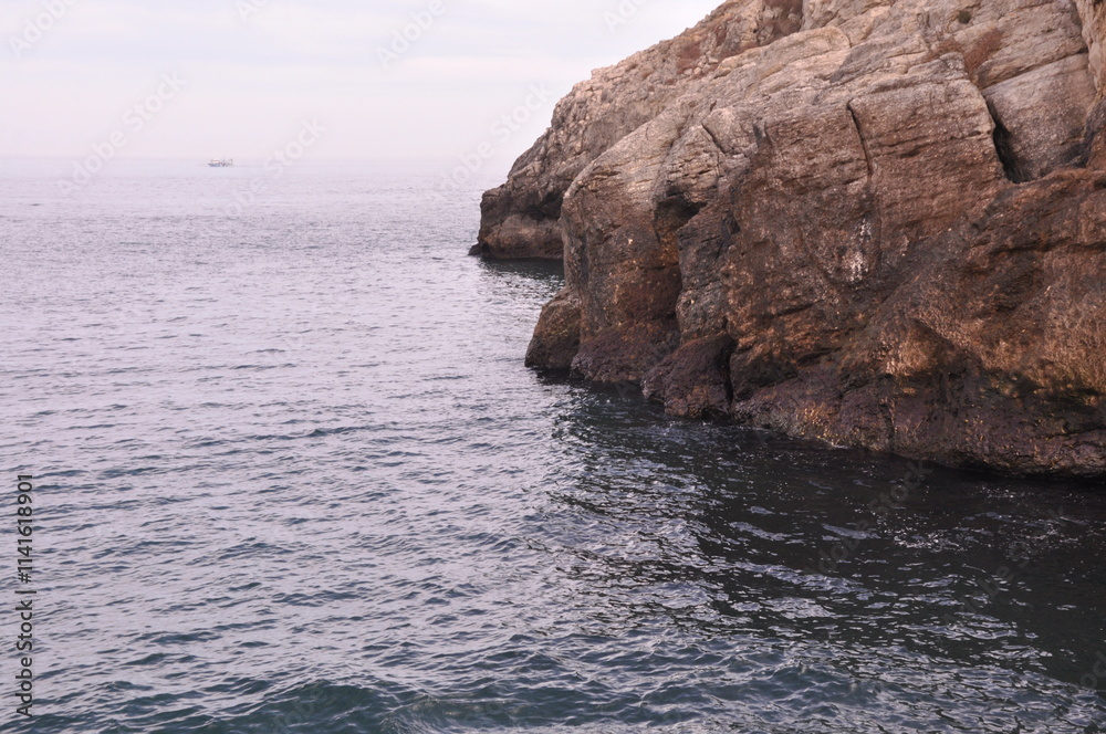 Beautiful seascape in Sile, Istanbul, Turkey. Black sea view. Beautiful seascape in Sile, Istanbul, Turkey. Black sea view.