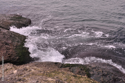 Beautiful seascape in Sile, Istanbul, Turkey. Black sea view.